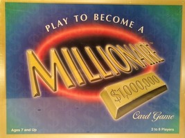 Vtg New Sealed Play To Become A Millionaire Card Game by Universal Games... - £5.65 GBP