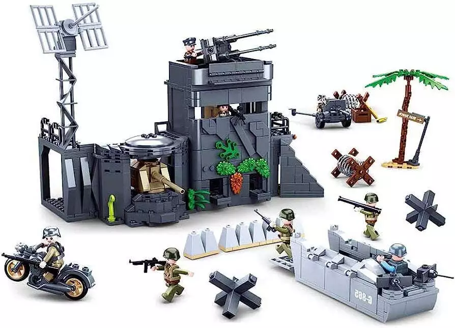 WW2 German Atlantic Wall Normandy Beach D-Day - Building Blocks Bricks Set - $68.88