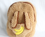 Mini Tan Soft Fuzzy Plush Backpack Plush-Doll Carrier Adjustable Straps - $12.87
