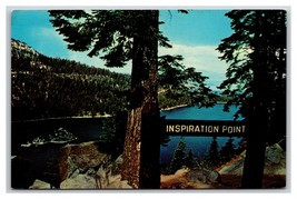 View From Inspiration Point Lake Tahoe California CA UNP Chrome Postcard C20 - £3.05 GBP