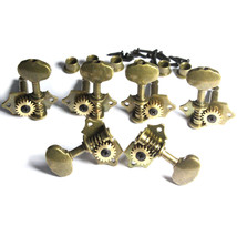 A Set of 3L+3R Retro Copper Guitar Tuning Pegs Tuners Machine Heads - £24.90 GBP