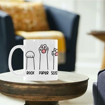 Ceramic Mug - 11 oz White -  Rock Paper Scissors - £10.59 GBP