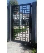 Urban Metal Gate, Custom Art Pedestrian Walk Thru Entry Iron Steel Garden  - £1,052.50 GBP