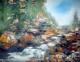 ORIGINAL 24x36 GICLEE CANVAS WALL ART&quot;The Fisherman&quot;  -: rdoward fine art - $246.51