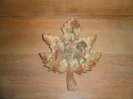 Vintage Brass Leaf  Wall Decoration , India Men &amp; Horse - €30,61 EUR