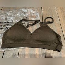 Zenana Outfitters Dark Olive Padded Women’s Bra Size Large/XL - £11.36 GBP