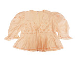 FREE PEOPLE Damen Bluse Blasses Elegant Stilvoll Orange Größe XS OB1085033  - $44.79