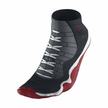 Jordan Mens Printed Bootie Design Ankle Socks,X-Large,Red/Black/Grey/White - £27.79 GBP