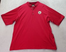 Bobby Jones Polo Shirt Men&#39;s Size 2XL Red Golf Brier Creek Short Sleeve Collared - £14.68 GBP