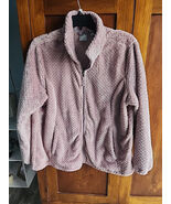 Women&#39;s Free 2B XXL Faux Fur Jacket Full Zip Pink Blush Pile Fleece Coll... - $23.01