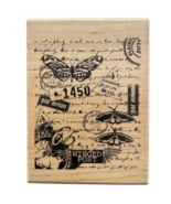 Rubber Stamp Inkadinkado Dawn Houser French Postage Background 8372 3.75... - £9.47 GBP