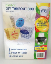 DIY Take Out Favor Craft Boxes 12 Design Online 3172 Personalize Print A... - $21.00