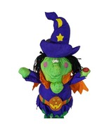 Laughing Halloween Witch Stuffed Animal Plush International Silver Vintage - $25.73