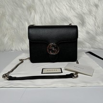 Authenticity Guarantee 
NEW Gucci Black Icon GG Interlocking Small Crossbody Bag - £1,216.28 GBP