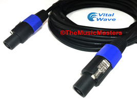 50&#39; Ft 14ga Speakon Amp To Speaker Cable Wire Premium Pro Audio Pa Dj Cord Vwltw - £26.19 GBP