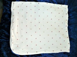 Vintage Gymboree Baby Blanket White Cotton Red Yellow Star Ball Circus E... - £62.21 GBP