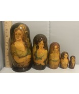 Collectible Rare  Nesting Wooden Russian Dolls Matrioshki Portraits Boro... - $13,673.55 MXN