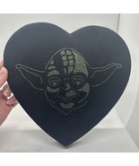Star Wars Yoda Heart Shaped Soft Top Glitter Box Empty - £14.69 GBP