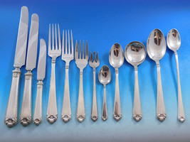 George II Rex by Watson Sterling Silver Flatware Set 81 pc Dinner &amp; Lunch for 6 - £4,628.60 GBP