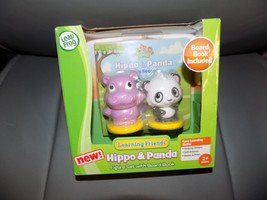Leap Frog Learning Friends Hippo &amp; Panda Figure Set W/BOARD Book New - £13.98 GBP