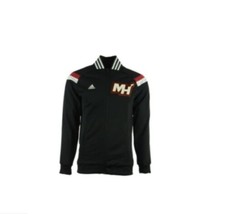 Adidas Men&#39;s Miami Heat On-Court Warm Up long Sleeve Jacket, Black, Small - £48.79 GBP