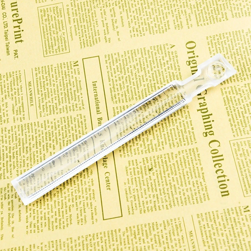 Portable Hand Held Ruler 2x Magnifier Bar 6&quot; with 140 mm Measuring Scale Acrylic - £152.95 GBP