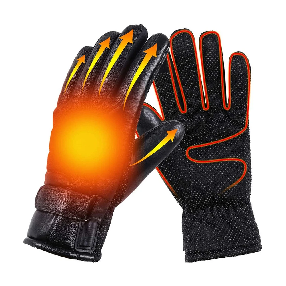12V Riding Heating Gloves Windproof Heating Thermal Gloves Winter Cyclin... - £15.78 GBP