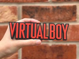 Nintendo Virtual Boy Logo Sign 3D Display Plaque Game Room Decor Retro G... - $13.71