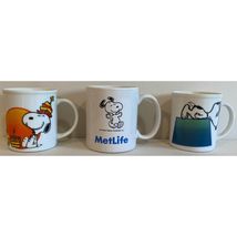 Snoopy MetLife / Happy Birthday! / I Think I&#39;m Allergic To Morning Mugs.... - $32.50