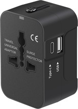 Travel Adapter with USB C, Universal All in One Worldwide Travel Adapter... - $731.82 MXN