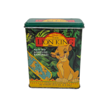 VINTAGE 1990&#39;s DISNEY THE LION KING EMPTY METAL CASE W 2 SEALED BANDAIDS... - $178.82 MXN
