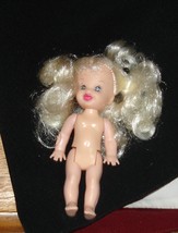 Barbie little sister Kelly friend doll platinum messy curls bangs 1990s vintage - £6.40 GBP