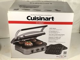 Cuisinart GR-4NW 6-in-1 Griddler with Waffle Maker Plates Panini Grill - £97.87 GBP