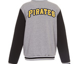 MLB Pittsburgh Pirates  Reversible Full Snap Fleece Jacket JHD Embroider... - £107.90 GBP