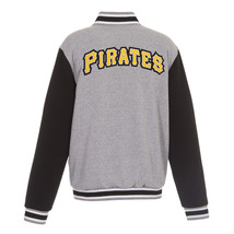MLB Pittsburgh Pirates  Reversible Full Snap Fleece Jacket JHD Embroidered Logos - £105.90 GBP