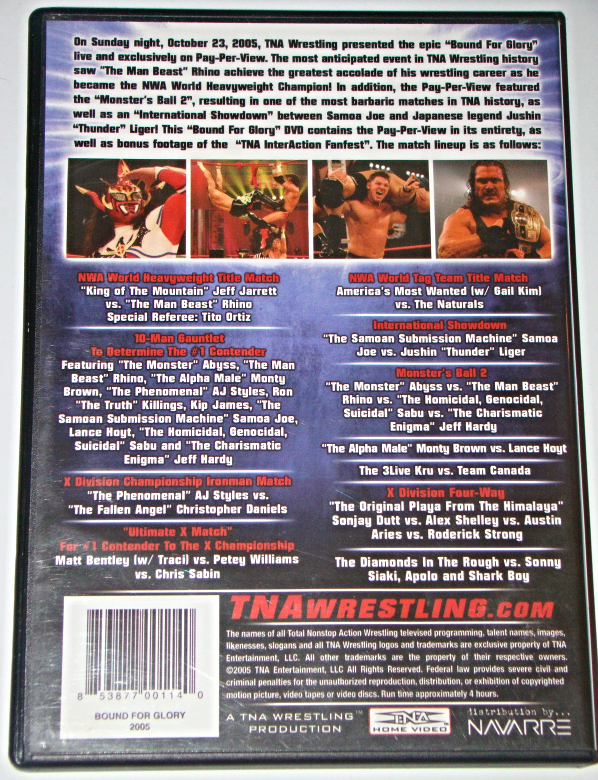 エルデンリング TNA バウンド・フォー・グローリー 2010 [DVD] - DVD