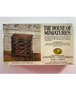 Sealed Xacto House of Miniatures Dollhouse Kit Bachelor&#39;s Chest 40054 - $19.79