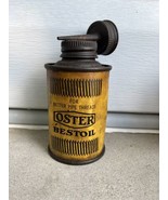 Vtg Oster Bestoil Oil Tin Can Advertising Double Cap &amp; Spout For Pipe Th... - $752.48 MXN