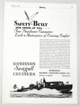 1930 Print Ad Robinson Seagull Cruiser Boats Benton Harbor,MI - $13.97