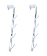 Set of 2 Space Saving Over The Door Hook Closet Storage Utility Multi Pu... - $13.73