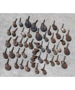 47 TOTAL Antique caster wheels Vintage WOOD Furniture Rollers - $3,341.37 MXN