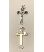 Celtic  Crucifix Pendant 1.75&quot; Silver Plated,  New #14 - $3.00