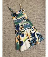 Anitex Teen Size 16 Tropical Floral Skater Dress - $360.12 MXN