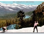 Snowball Fight on Mount Wilson San Gabriel Mts California CA UNP DB Post... - $4.42