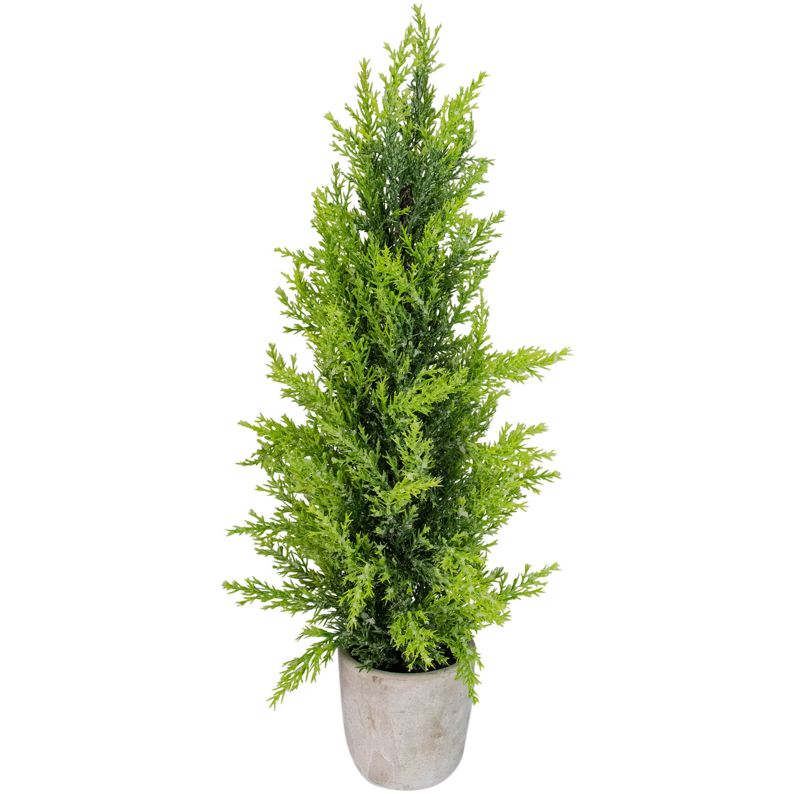 US Seller 17In Upswept Frosted Cedar Artificial Christmas Tree Unlit Fas... - $44.98