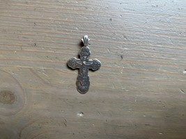 Cruz ortodoxa de plata 925 vintage Jerusalén - $536.14 MXN