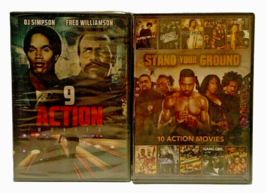 9 Black Action Movie Oldies DVD Stand Your Ground 10 Action Movies Sealed 2 DVDs - £4.61 GBP