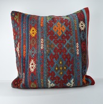 24x24'' large kilim pillow big pillow decorative pillow cover large cushion case - £59.95 GBP