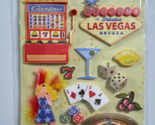 Happy Trails Las Vegas Casino Grand Adhesions 3D Scrapbooking Stickers - £7.90 GBP