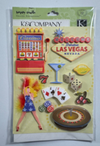 Happy Trails Las Vegas Casino Grand Adhesions 3D Scrapbooking Stickers - £7.90 GBP